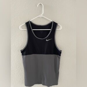 Nike Men’s Black and Gray Tank Top size S good condition